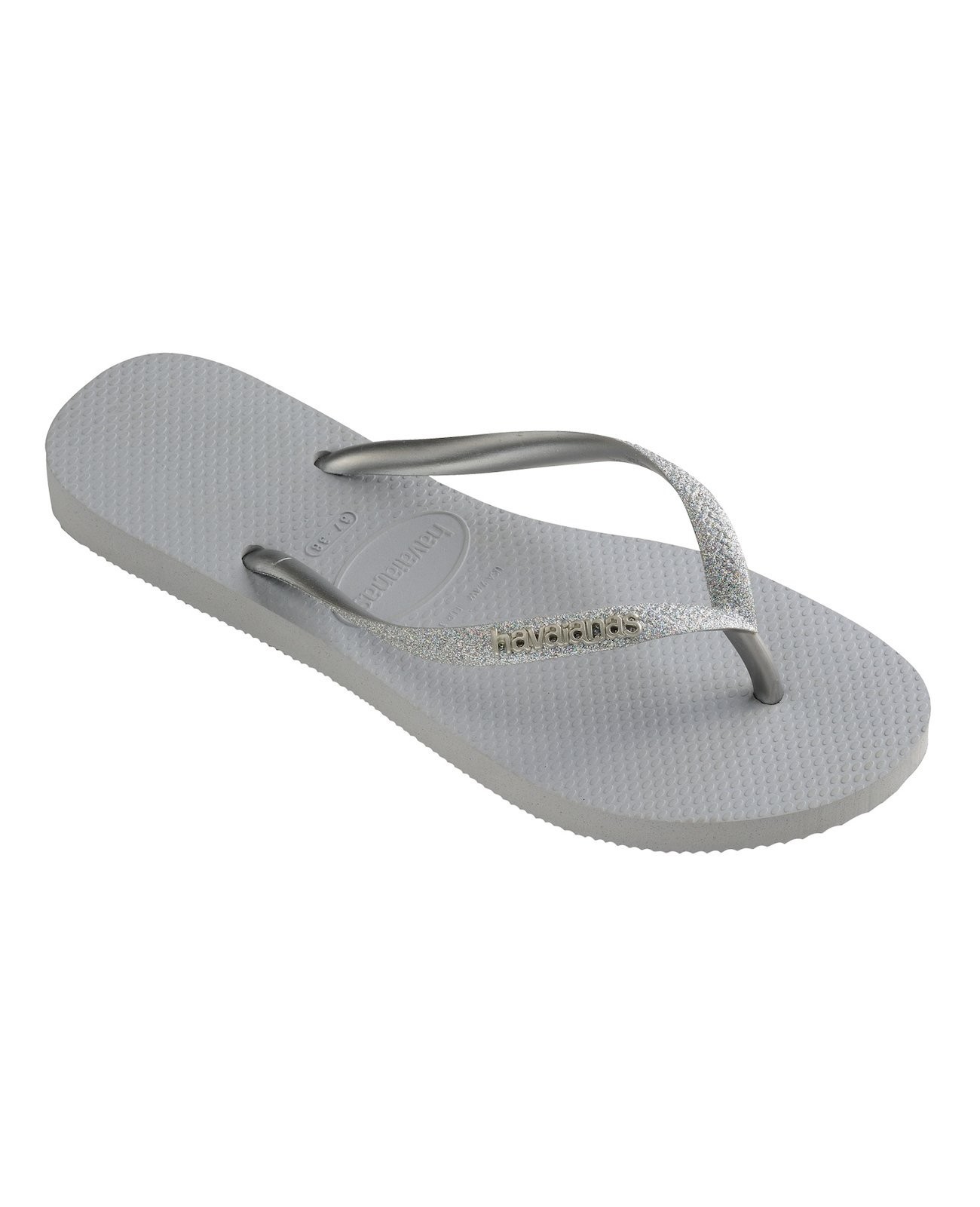 havaianas grey glitter
