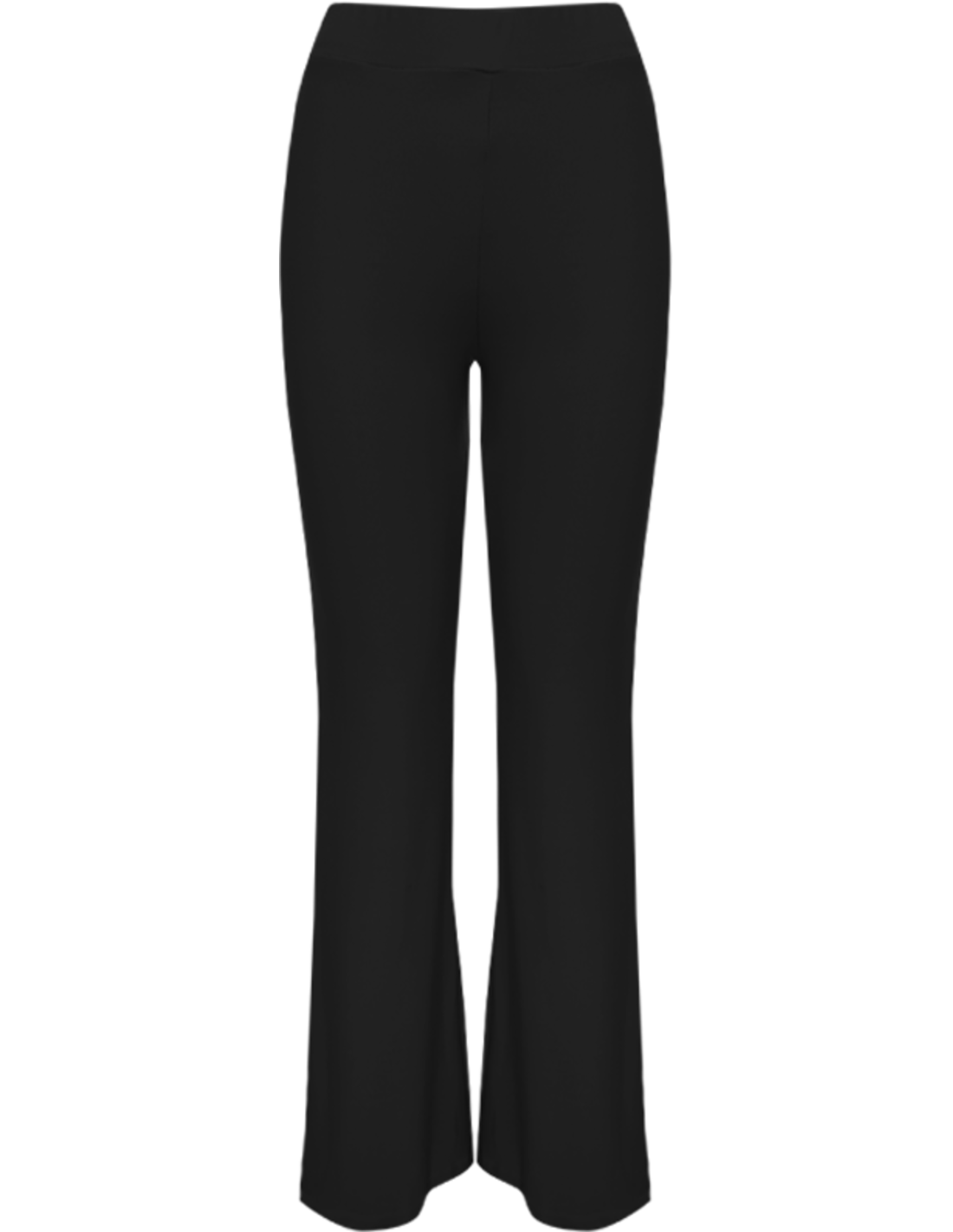 Flared broek hoge taille louise zwart – By Anouschka